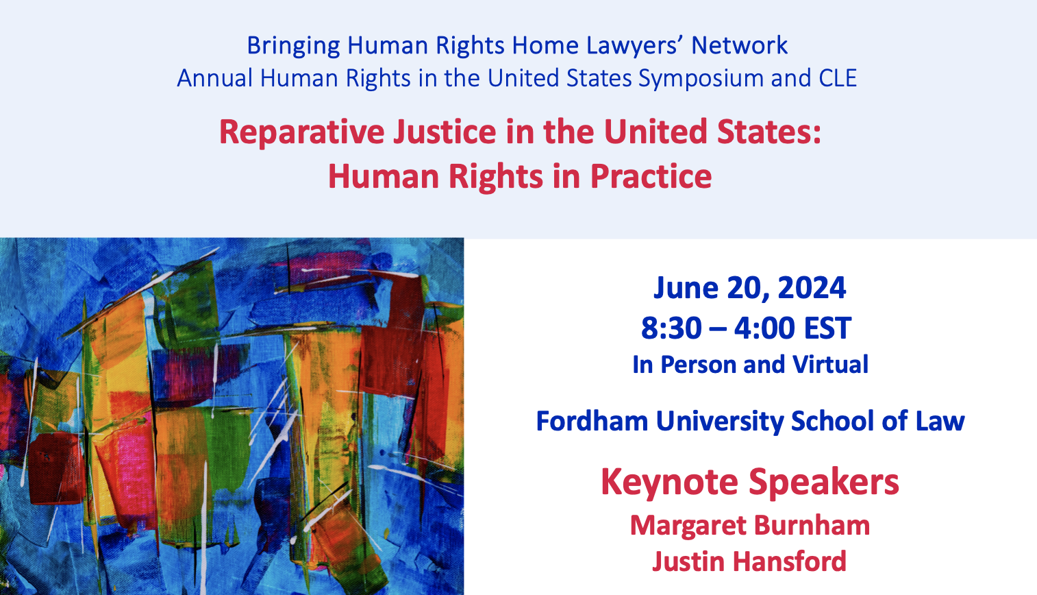 Prof. Burnham gives opening talk at Human Rights Home Lawyers’ Network symposium